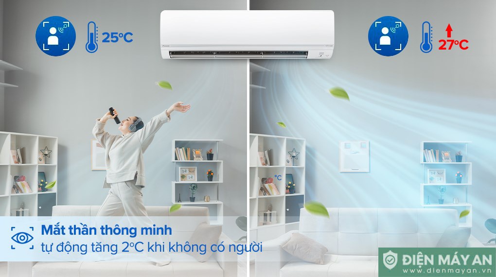 Điều Hòa Daikin Inverter 18000 BTU 2 Chiều FTHF50VAVMV